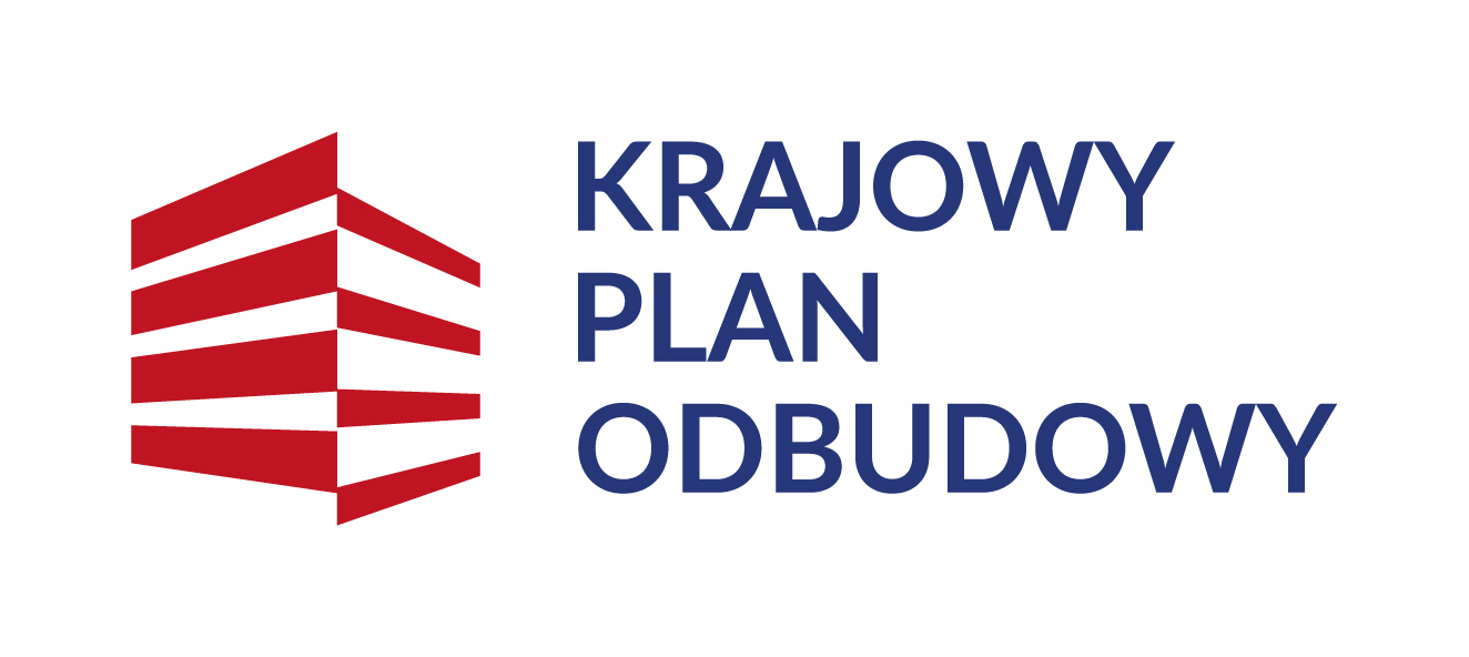 Plakat z napisem Krajowy Plan Odbudowy