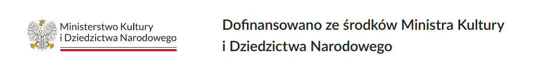 Logo z orłem oraz napis Ministerstwo Kultury i Dziedzictwa Narodowego